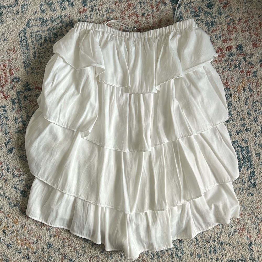 Ruffle Romper - White
